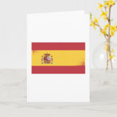 Carte Drapeau Espagne (Fleur jaune)