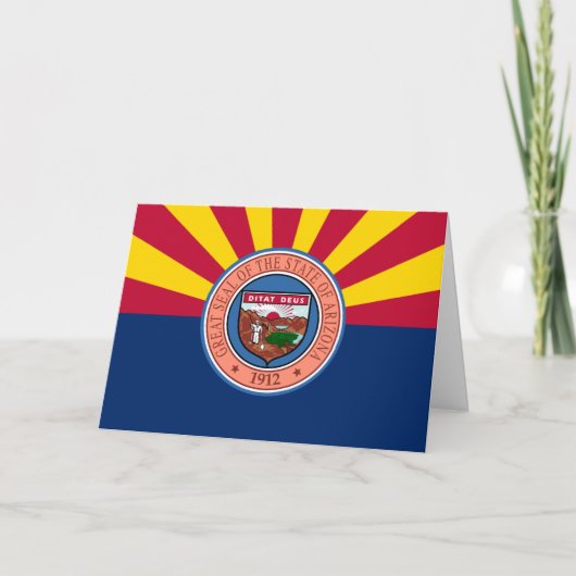 Carte Drapeau et sceau de l'Arizonan, Drapeau de l'Arizo (Devant)