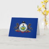 Carte Drapeau et sceau de Pennsylvanie, Drapeau de Penns (Fleur jaune)