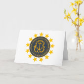 Carte Drapeau et sceau de Rhode Islander, drapeau de Rho (Fleur jaune)