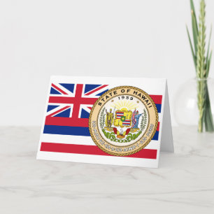 Carte Drapeau et sceau hawaïens, Drapeau d'Hawaii