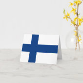 Carte Drapeau finlandais (Fleur jaune)