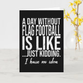 Carte Drapeau Football drôle cadeau sportif (Fleur jaune)