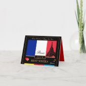 Carte Drapeau Français 2023 et Bonne Année Eiffel, Franc (Devant)