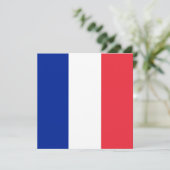 Carte Drapeau français (France) (Debout devant)