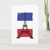 Carte Drapeau français France (Devant)