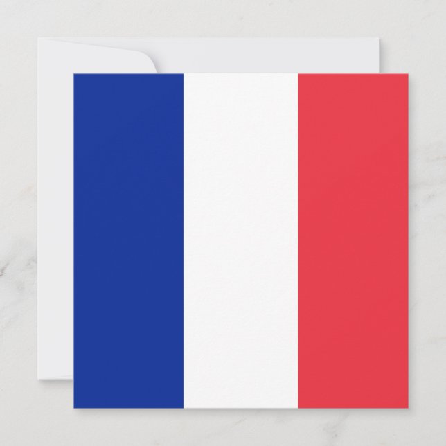 Carte Drapeau France (Devant)