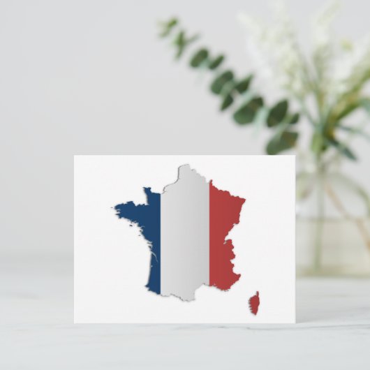 Carte Drapeau France (Debout devant)
