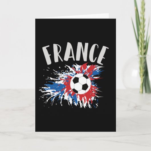 Carte Drapeau France de balle de football (Devant)