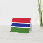 Carte Drapeau Gambie (Devant)