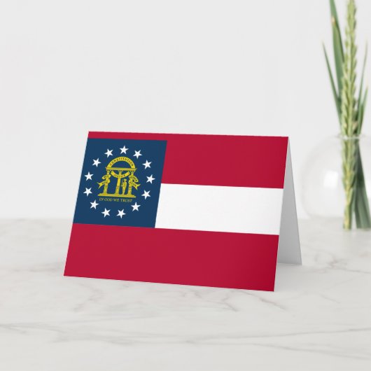 Carte Drapeau géorgien, Drapeau de la Géorgie (Devant)