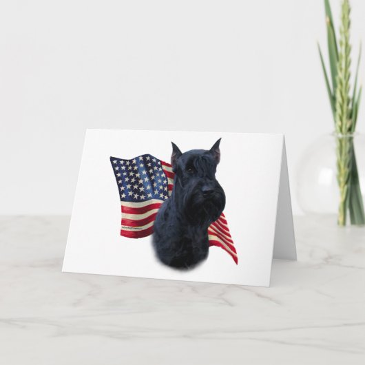 Carte Drapeau Giant Schnauzer (Devant)