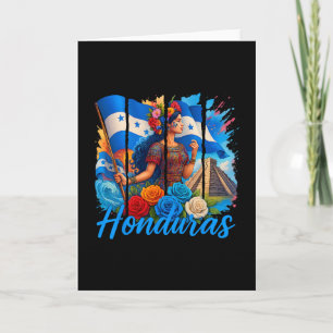 Carte Drapeau hondurien Copan Honduras Voyage Vacances e