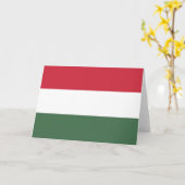 Carte Drapeau hongrois (Fleur jaune)