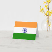 Carte Drapeau indien (Fleur jaune)