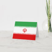 Carte Drapeau iranien (Devant)