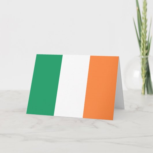 Carte Drapeau irlandais (Devant)