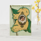 Carte Drapeau irlandais Irlande Trèfle (Fleur jaune)