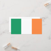 Carte Drapeau irlandais (République d'Irlande) (ROI) (Ei (Devant/Arrière en situation)