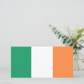 Carte Drapeau irlandais (République d'Irlande) (ROI) (Ei (Debout devant)