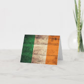 Carte Drapeau Irlande en bois (Dos)