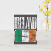 Carte Drapeau Irlande Suprt (Fleur jaune)