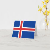 Carte Drapeau islandais (Fleur jaune)