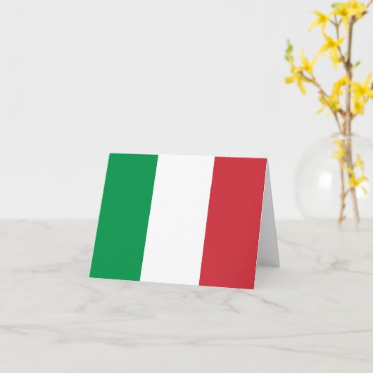 Carte Drapeau italien (Fleur jaune)