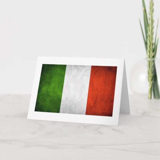 Carte Drapeau italien, Drapeau italien (Devant)