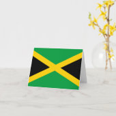 Carte Drapeau jamaïcain (Fleur jaune)