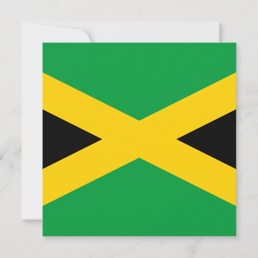 Carte Drapeau jamaïcain (Devant)