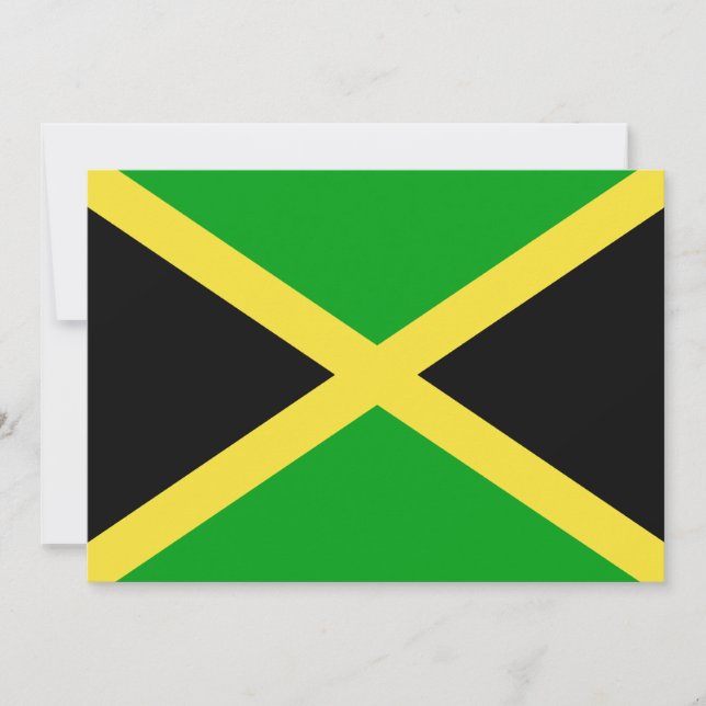 Carte Drapeau Jamaïque (Devant)