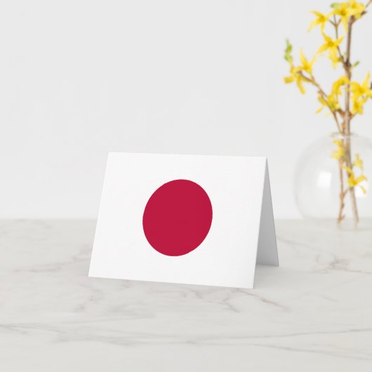 Carte Drapeau japonais (Fleur jaune)