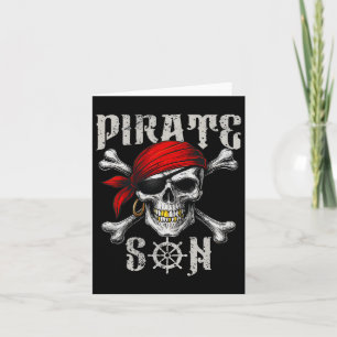 Carte Drapeau Jolly Roger de Pirate Fils et Crâne Os cro