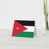 Carte Drapeau Jordanie (Devant)