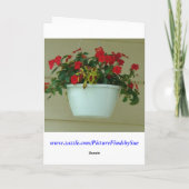 Carte Drapeau, joyeux anniversaire de jour de collecte (Dos)