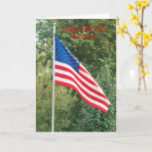 Carte Drapeau, joyeux anniversaire de jour de collecte (Fleur jaune)