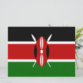 Carte Drapeau kényan (Kenya) (Debout devant)