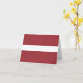 Carte Drapeau letton (Fleur jaune)