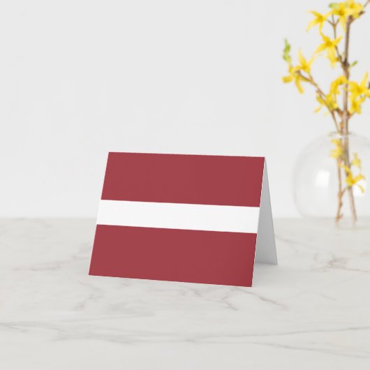 Carte Drapeau letton (Fleur jaune)