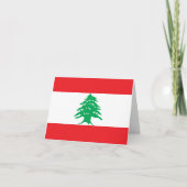 Carte Drapeau libanais (Devant)