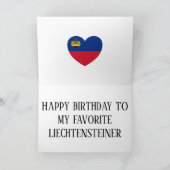Carte Drapeau Liechtenstein Patriotique Anniversaire (Intérieur)