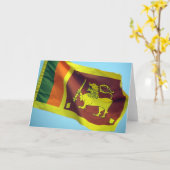 Carte drapeau lion (Fleur jaune)