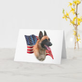 Carte Drapeau malinois belge (Fleur jaune)