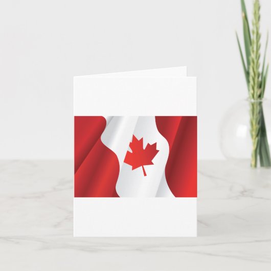 Carte Drapeau Maple Leaf Canada (Devant)