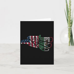 Carte Drapeau Mex Us Patriot Drapeau Mexicain Drapeau Am