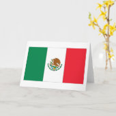 Carte Drapeau mexicain (Fleur jaune)