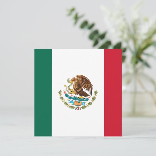 Carte Drapeau mexicain (Debout devant)