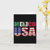 Carte Drapeau mexicain américain Drapeau mexicain (Fleur jaune)