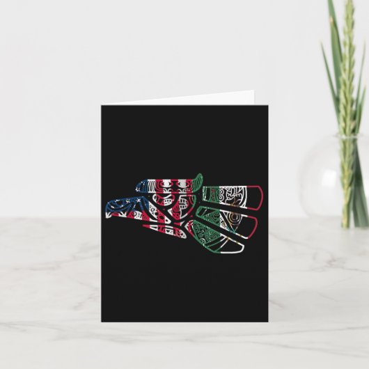 Carte Drapeau mexicain américain Drapeau mexicain (Devant)